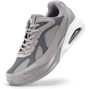 FitVille Extra Wide Walking Shoes for Men Wide Width Air Cushion Sneakers Gym Workout Shoes for Plantar Fasciitis - HeelAero V1