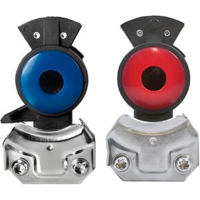 Tectran 1019ES-AR Standard Anodized Aluminum Gladhands | Service & Emergency | Red & Blue