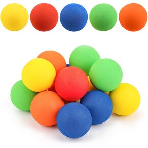 15pcs Knee Hockey Balls Foam, Mini Hockey Soft Balls for Kids Indoor Hockey Floor Balls Colorful Soft Foam Balls Sports Assorted Colors for Mini Stick Nets Party, 2 Inch