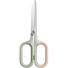 Multipurpose Scissors, Comfort-Grip Handles Sharp Scissors for Office Home School Craft Sewing Fabric Supplies (7", White-1)