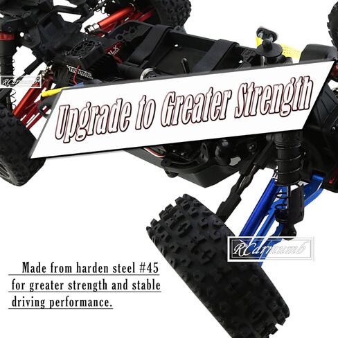 Rc Drive Shaft CVD Upgrades for 1/8 Arrm a Typhon 4x4 3s Blx,1/8 Typhon 550 Mega 4x4,4pcs Front Rear Axles Upgrades Part,Harden Metal Steel #45 Driveshaft Hop ups, (More Powerful) Navy Blue in Kuwait