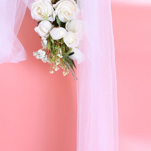 54" by 20 Yards (60 ft) Tulle Fabric Rolls for Wedding Party Baby Shower Decoration Tutu Tulle Bolt DIY Wraping Crafts - White in Saudi Arabia