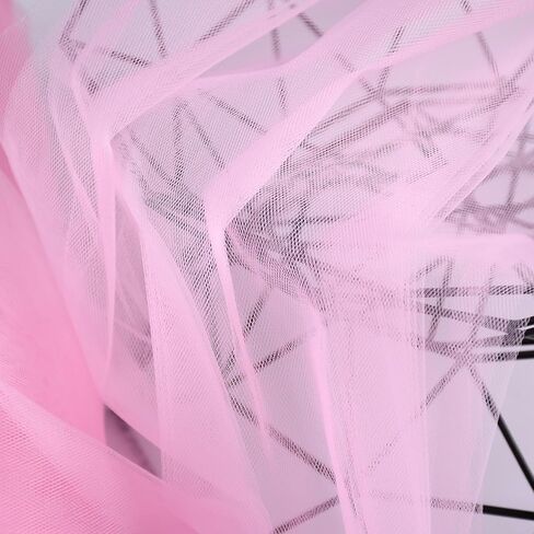 54" by 20 Yards (60 ft) Tulle Fabric Rolls for Wedding Party Baby Shower Decoration Tutu Tulle Bolt DIY Wraping Crafts - White in Saudi Arabia