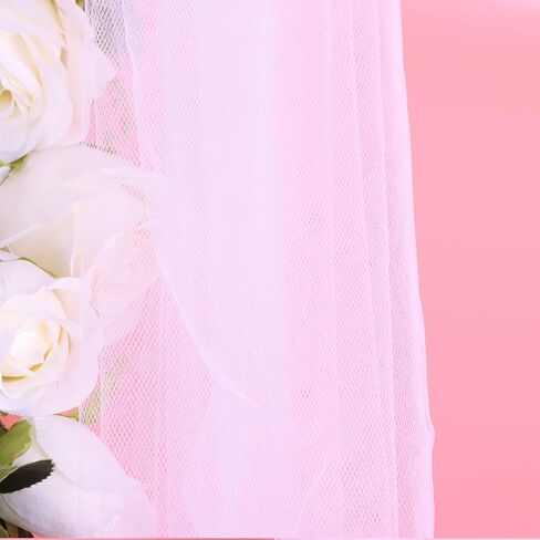 54" by 20 Yards (60 ft) Tulle Fabric Rolls for Wedding Party Baby Shower Decoration Tutu Tulle Bolt DIY Wraping Crafts - White in Saudi Arabia