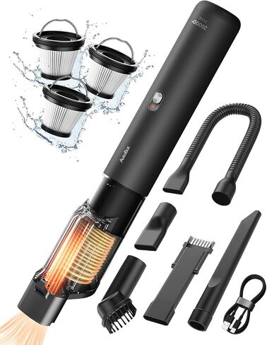 Car Vacuum, Portable Vacuum for Car with 20000PA, 5 in 1 Handheld Car Vacuum Portable Cordless with Flexible Hose, 50 Mins Runtime,3H Type-C Fast Charge, Handheld Vacuum for Car, Home,Cleaning in Saudi Arabia