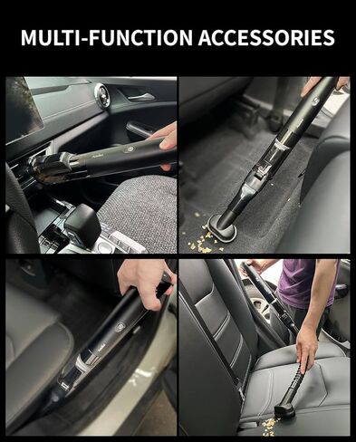 Car Vacuum, Portable Vacuum for Car with 20000PA, 5 in 1 Handheld Car Vacuum Portable Cordless with Flexible Hose, 50 Mins Runtime,3H Type-C Fast Charge, Handheld Vacuum for Car, Home,Cleaning in Saudi Arabia