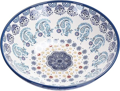 وعاء تقديم من السيراميك من بيكو بلو تالافيرا مقاس 13 بوصة، آمن للاستخدام في الميكروويف وغسالة الأطباق in Kuwait