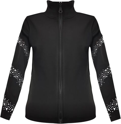 LIUHUO Girls Figure Skating Training Suit Jacket - Elegant Ventilate Practice Top in Saudi Arabia