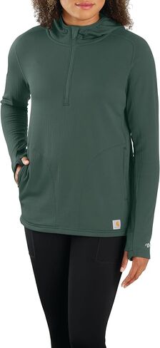 Carhartt Women's Force Relaxed Fit Half-Zip Hooded T-Shirt in Saudi Arabia