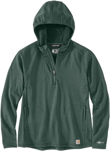 Carhartt Women's Force Relaxed Fit Half-Zip Hooded T-Shirt in Saudi Arabia