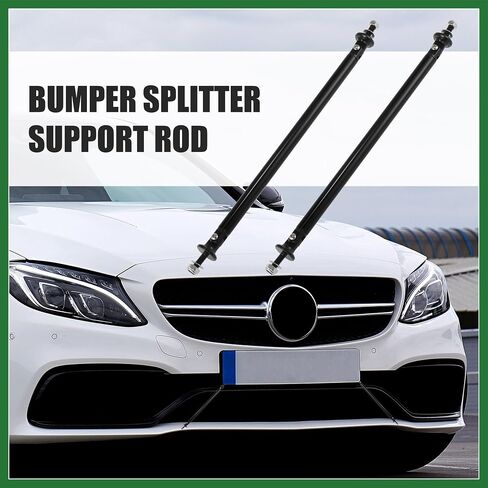 Motoforti 2pcs 200mm 7.87" Splitter Support Rods Adjustable Front Rear Bumper Lip Splitter Strut Rod Tie Support Bars Fit Most Vehicle Black Long-Lasting in Saudi Arabia