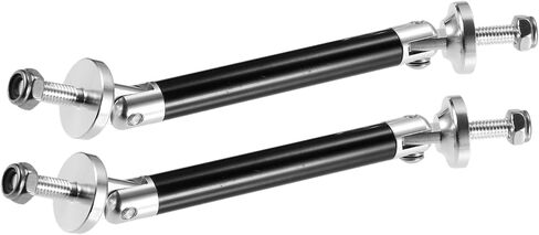 Motoforti Universal 3 "-4" سبائك ألومنيوم قابلة للتعديل 75 مم مصد أمامي للشفاه ناشر دعامة قضبان ربط قضبان دعم مقسمة سوداء - عبوة من 2 طويلة الأمد in Saudi Arabia
