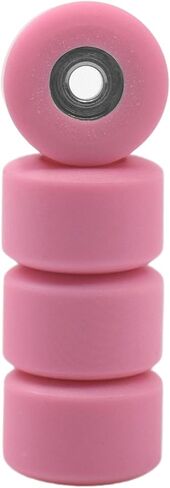 Teak Tuning Premium Fingerboard Apex Bearing Wheels, Blueberry - Matte Finish - New Street Style, Custom Teak Urethane - Custom Bearing Lock Pocket - 77D Hardness, 7.7mm Dia. - Made in The USA in Saudi Arabia