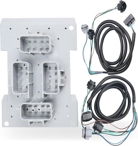 لوحة دائرة الضوء الخلفي مع جانب السائق الخلفي وحزام جانب الركاب مع مجموعة كاملة من المقبس المتوافقة مع موديلات كاديلاك/شيفروليه/جي إم سي استبدال # 923-012 645-930 645-936 15304995 in Kuwait