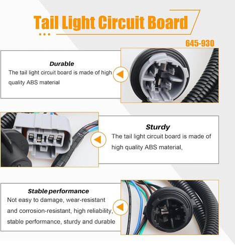 لوحة دائرة الضوء الخلفي مع جانب السائق الخلفي وحزام جانب الركاب مع مجموعة كاملة من المقبس المتوافقة مع موديلات كاديلاك/شيفروليه/جي إم سي استبدال # 923-012 645-930 645-936 15304995 in Kuwait