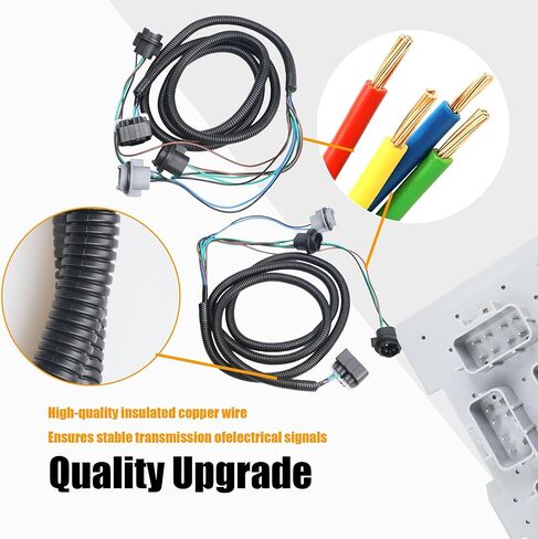 لوحة دائرة الضوء الخلفي مع جانب السائق الخلفي وحزام جانب الركاب مع مجموعة كاملة من المقبس المتوافقة مع موديلات كاديلاك/شيفروليه/جي إم سي استبدال # 923-012 645-930 645-936 15304995 in Kuwait