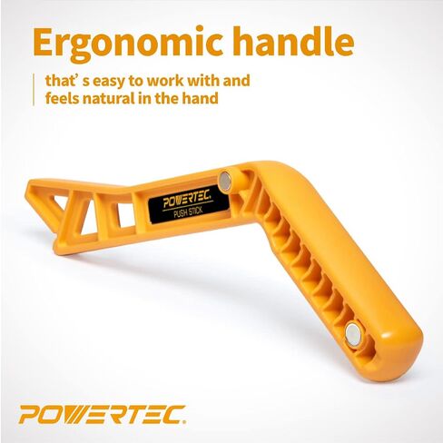 POWERTEC Deluxe Push Stick for Table Saw, Router Table, Band Saw & Jointer, Dual Ergonomic Handles w/Max Grip, Safety Push Tool for Wood working and Hand Protection 2PK (71338) in Saudi Arabia