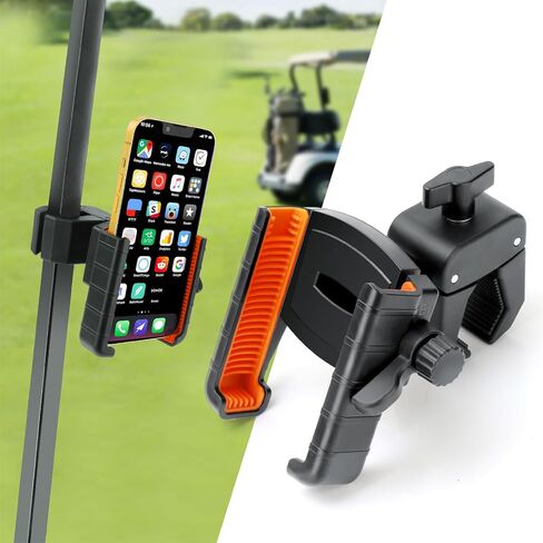 Golf Cart Phone Holder, Cell Phone Holder Mount Compatible with EZGO/Club Car/Yamaha, Universal Compatible with iPhone Galaxy Google Pixel, Golf Cart Accessories Fit for Smart Phones, Red in Saudi Arabia