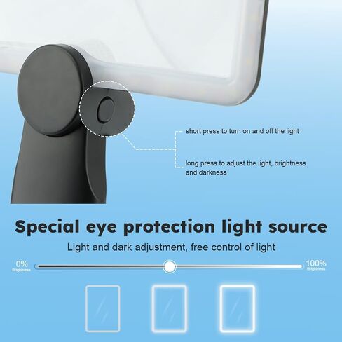 عدسة مكبرة 5X بدون استخدام اليدين مع ضوء، مكبر صفحة كبيرة للقراءة، مكبر صفحة كتاب كامل مع معقوفة مرنة و50 مصباح LED لكبار السن لإصلاح صحيفة الخياطة in Kuwait