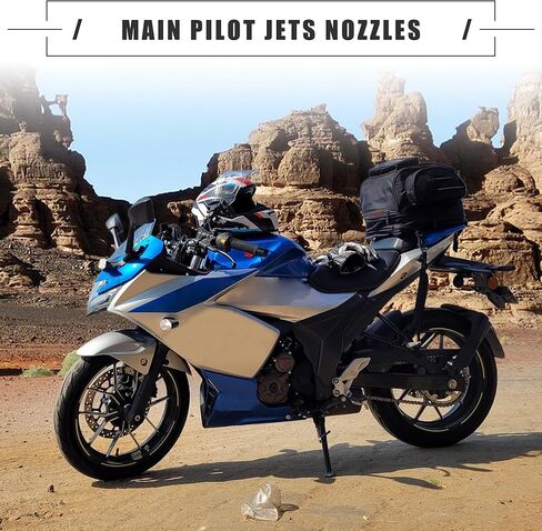 Motoforti Universal Motorcycle Carburator Jets Pilot Jets Nozzles، 32 35 38 40 42 45 48 50 52 55، متينة، معدنية، لون ذهبي، 10 قطع in Saudi Arabia