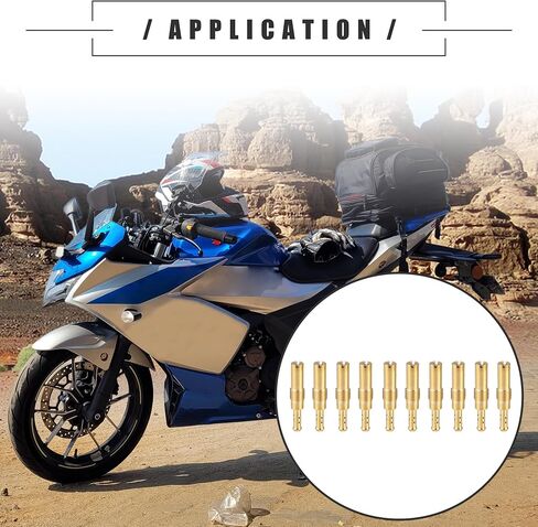 Motoforti Universal Motorcycle Carburator Jets Pilot Jets Nozzles، 32 35 38 40 42 45 48 50 52 55، متينة، معدنية، لون ذهبي، 10 قطع in Saudi Arabia
