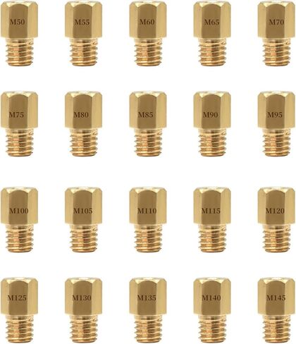 Carburetor Carb Pilot Slow Jet 24pcs/Pack for Mikuni RS34-RS40 TM33 TM36 TM40 TM42 TM45 TM48 HSR42/45/48 HS40 vm26 Cr125r VM28 /486 (A03:#10-#60) in Kuwait