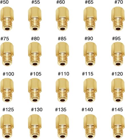 Carburetor Carb Pilot Slow Jet 24pcs/Pack for Mikuni RS34-RS40 TM33 TM36 TM40 TM42 TM45 TM48 HSR42/45/48 HS40 vm26 Cr125r VM28 /486 (A03:#10-#60) in Kuwait