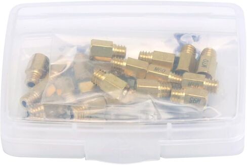 Carburetor Carb Pilot Slow Jet 24pcs/Pack for Mikuni RS34-RS40 TM33 TM36 TM40 TM42 TM45 TM48 HSR42/45/48 HS40 vm26 Cr125r VM28 /486 (A03:#10-#60) in Kuwait