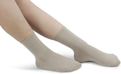 BenSorts Women Crew Sock Casual Cotton Calf Socks 6 Pairs Size 5-11 in Kuwait