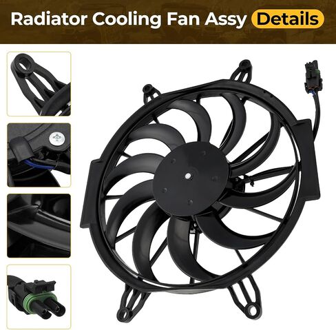 M MATI Radiator Cooling Fan Assy for Polaris Sportsman 500 2005-2011 Sportsman 450 2006-2007 Sportsman 400 2005 2011 ATP 500 2005 2410383 in Saudi Arabia