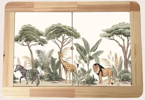 ملصقات/ملصقات متوافقة مع سطح طاولة IKEA Flisat (Safari) in Kuwait