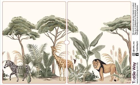 ملصقات/ملصقات متوافقة مع سطح طاولة IKEA Flisat (Safari) in Kuwait