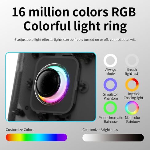 RG40XX V Linux OS Portable Game Console 64GB Storage 4.0-inch IPS Display H700 Quad-Core Bluetooth 4.2 3200mAh Battery 16M RGB Lighting(White) in Kuwait