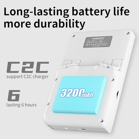 RG40XX V Linux OS Portable Game Console 64GB Storage 4.0-inch IPS Display H700 Quad-Core Bluetooth 4.2 3200mAh Battery 16M RGB Lighting(White) in Kuwait