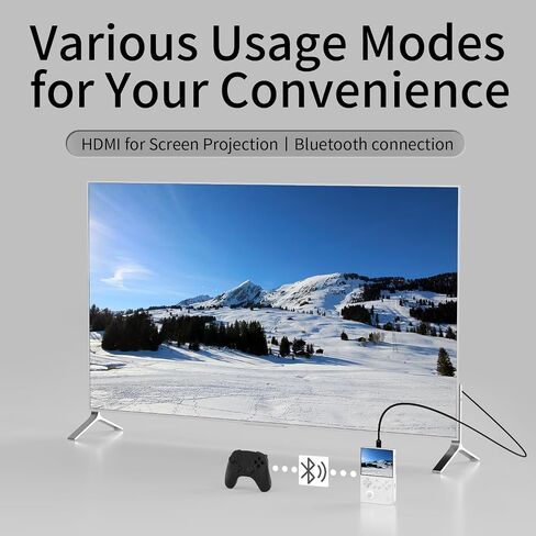 RG40XX V Linux OS Portable Game Console 64GB Storage 4.0-inch IPS Display H700 Quad-Core Bluetooth 4.2 3200mAh Battery 16M RGB Lighting(White) in Kuwait