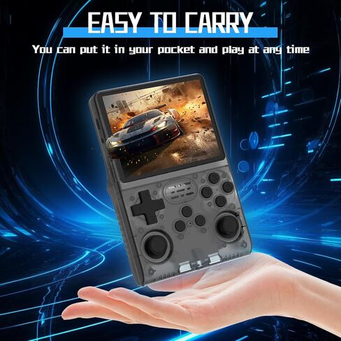 وحدة تحكم ألعاب محمولة 30000 في 1، وحدة تحكم ألعاب ريترو بشاشة IPS مقاس 3.5 بوصة، ممر صغير محمول للجيب بقدرة 3800 مللي أمبير في الساعة و45 جهاز محاكاة ومخرج HDMI لبطاقة TF 256 جيجا in Kuwait