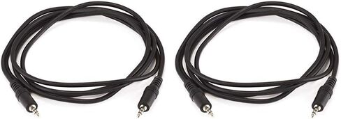 Monoprice 100647 50' 3.5mm Stereo Plug/Plug M/M Cable, Black in Saudi Arabia