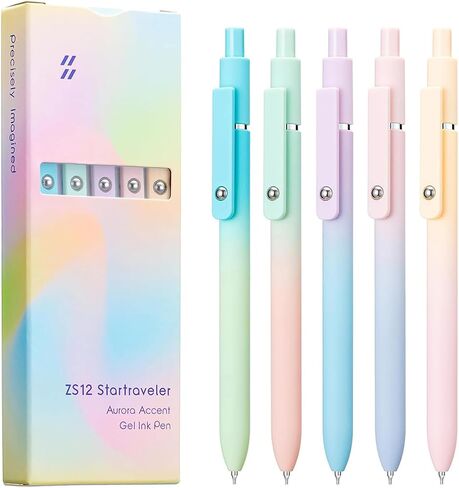 4Pcs Gel Pens, 0.5mm Black Ink Pen Retractable Fine Point Smooth Writing Pens, Aesthetic Office School Supplies, Desk Accessories Nursing Pen for Journaling Note Taking, Small Gifts for Women Men(Cat) in Saudi Arabia