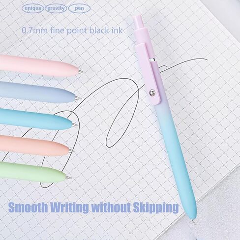 4Pcs Gel Pens, 0.5mm Black Ink Pen Retractable Fine Point Smooth Writing Pens, Aesthetic Office School Supplies, Desk Accessories Nursing Pen for Journaling Note Taking, Small Gifts for Women Men(Cat) in Saudi Arabia