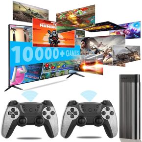 وحدة تحكم ألعاب H9 Retro HD التوصيل والتشغيل وحدة تحكم ألعاب عصا إخراج وحدات تحكم تلفزيونية مثبتة مسبقًا نظام محاكي كلاسيكي 2 وحدات تحكم 64 جيجابايت
