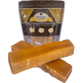 WhiteTail Naturals - Yak Cheese Dog Chews - Long Lasting Tough Dog Bones for Aggressive Chewers & Teething Puppies - All Natural Himalayan Dental Milk Chew Bone (2, Extra Large) in Kuwait
