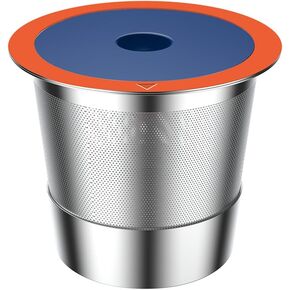 Stainless Steel Reusable K Cups for Keuring 2.0& 1.0, Reusable Coffee Pods for Keuring Coffee Maker,2 Pack Reusable K Cups with 1 Pack Coffee Scoop, Durable K Cup Filters （2Pack)