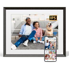 Digital Photo Frame 9.7-inch WiFi Digital Picture Frame - 32GB Electronic Picture Frame Touchscreen, Motion Sensor, Wall Mountable, Auto Rotate, Send Photos via App Email, Gift for Grandma Grandpa