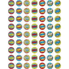 Teacher Created Resources® Superhero Mini Stickers, 378 Pieces