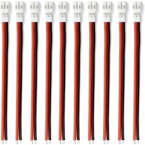 10pcs Upgraded Tiny Whoop JST-PH 2.0 Female Connector Cable for Battery JJRC H36 H67 Blade Inductrix E010 E013
