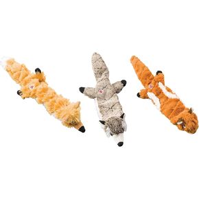 Ethical Pets Large Skinneeez Extreme Stuffingless Dog Toy Bundle: Chipmunk, Raccoon and Fox3 in Kuwait