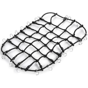 QUPA AM STORE RC Elastic Luggage Net with Hook for 1/10 Scale SCX10 D90 TRX4 RC Crawler Car Upgrades Parts(Black)