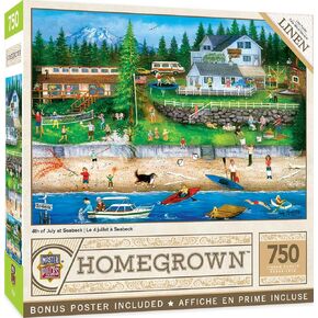 Masterpieces 750 Piece Jigsaw Puzzle for Adults, Family, Or Kids - Sunny Farms - 18"x24"