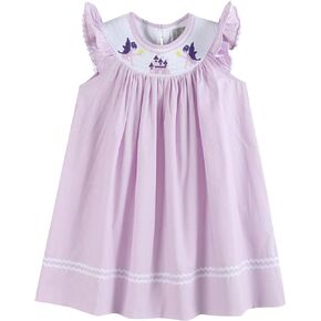 Baby and Girls Smocked Bishop Dress