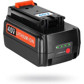JYJZPB 40V 3.0Ah Replacement for Black and Decker 40 Volt Max Lithium Battery LBX2040 LBXR36 LBXR2036 LST540 LBX1540 LCS1240 LST136W for Black+Decker Lithium Battery